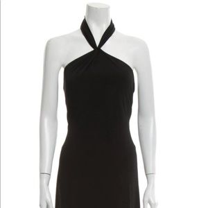 NWT David Meister Dresses Sz 12 halter style, maxi length, jersey, lined.